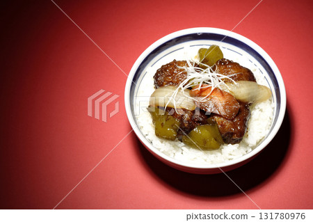 Sweet and sour pork bowl with black vinegar Sweet and sour pork bowl with black vinegar 131780976
