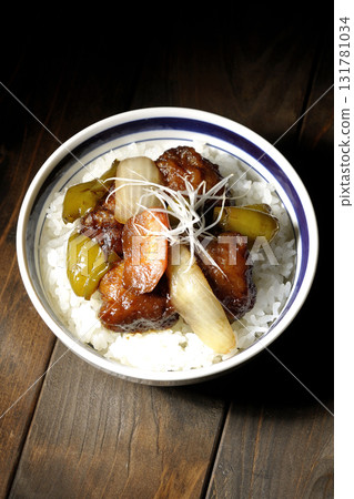 Sweet and sour pork bowl with black vinegar Sweet and sour pork bowl with black vinegar 131781034