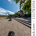 The beautiful Dublin Castle gardens in Ireland 131781054