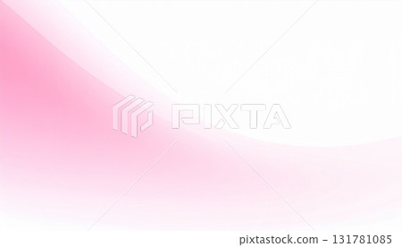 粉紅絲帶運動，女性科技，母親節圖片。柔和的抽象背景，流動的淡粉紅色和白色曲線。 131781085
