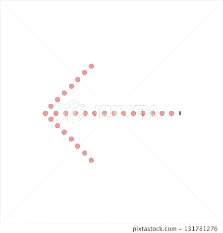 Bright red arrow icon, red arrow mark for emphasis, eye-catching red direction sign Bright red arrow icon, red arrow mark for emphasis, eye-catching red direction sign 131781276