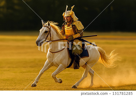 騎著白馬的武士 131781285