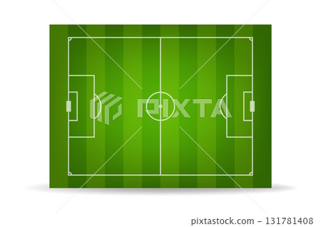Soccer Field, Vector Illustration. Soccer Field Top View, Soccer Field Top View. Football Pitch Layout, Green Stadium Board Background Soccer Field, Vector Illustration. Soccer Field Top View, Soccer Field Top View. Football Pitch Layout, Green Stadium Board Background 131781408