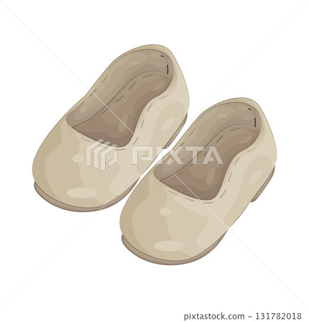 Illustration of baby shoes Illustration of baby shoes 131782018