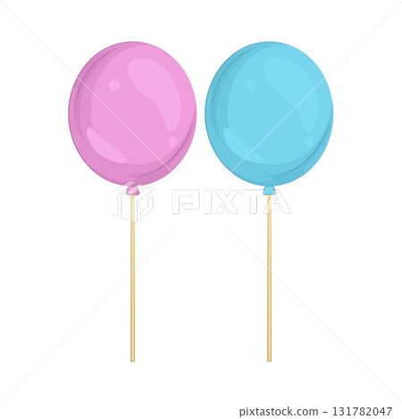 Illustration of baby shower balloons Illustration of baby shower balloons 131782047