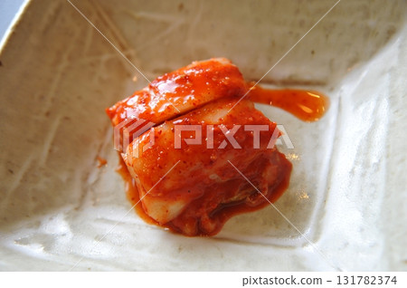 Kimchi in a small bowl Kimchi in a small bowl 131782374
