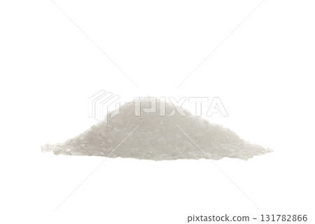Piled white sugar for holiday cookies, on white, PNG 131782866