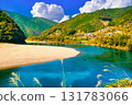 Beautiful autumn scenery of the Shimanto River 131783066