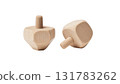 Two dreidels showcase the festival of lights, created AI, PNG 131783262