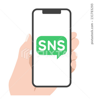 Smartphone screen check mark illustration 131783293