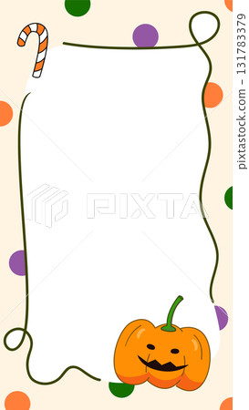 Halloween cartoon frame for festival, illustration. Social media platform template Halloween cartoon frame for festival, illustration. Social media platform template 131783379