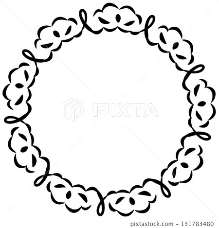 黑色絲帶裝飾蕾絲框架 黑色絲帶裝飾蕾絲框架 131783480
