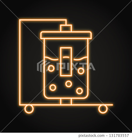 Biosynthesis neon icon Biosynthesis neon icon 131783557