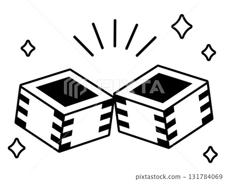 用木盒裡的清酒敬酒 - Monotone 用木盒裡的清酒敬酒 - Monotone 131784069