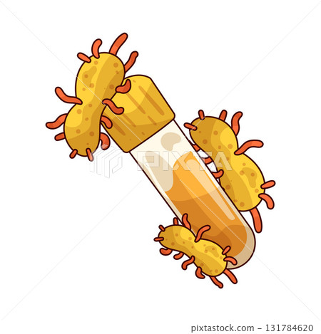 illustration of Bacteria Test 131784620