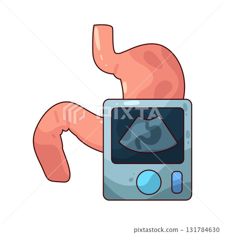 illustration of Stomach Scan illustration of Stomach Scan 131784630