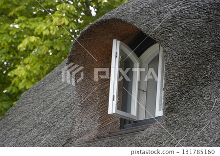 frisians house roof in Sylt Island Germany 131785160