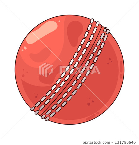 illustration of Cricket Ball 131786640