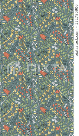 Assorted Handpainted Floral Cartoon And Vintage Patterned Decorative Paper Collection 131786906