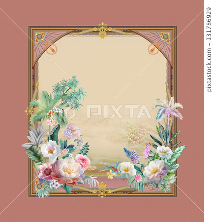 Assorted Handpainted Floral Cartoon And Vintage Patterned Decorative Paper Collection 131786929