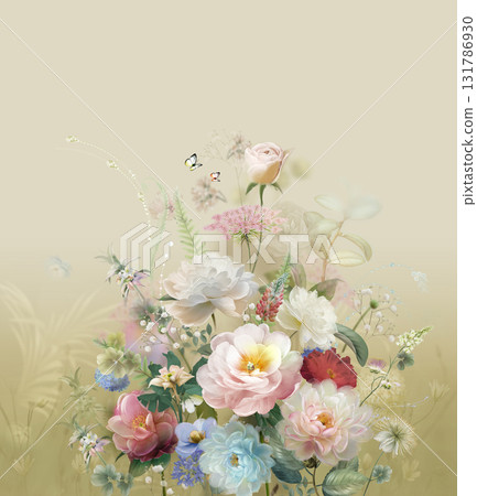 Assorted Handpainted Floral Cartoon And Vintage Patterned Decorative Paper Collection 131786930