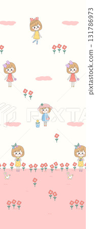Assorted Handpainted Floral Cartoon And Vintage Patterned Decorative Paper Collection 131786973
