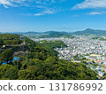Aerial view of downtown Sumoto City from Mt. Mikuma 131786992
