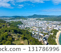 Aerial view of downtown Sumoto 131786996