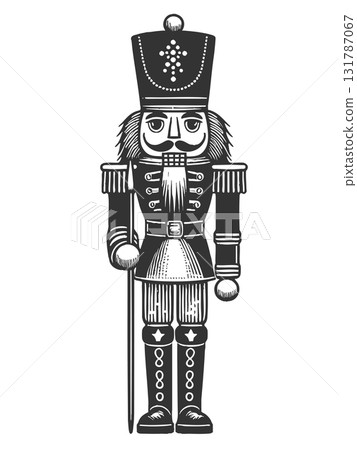 Nutcracker Christmas Decorations vector 131787067