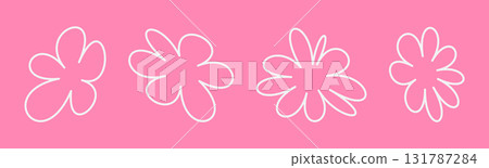 set of abstract stars shapes and flowers, geometric line collection star icons explosion, modern design for card, invitation, wallpaper, poster 131787284