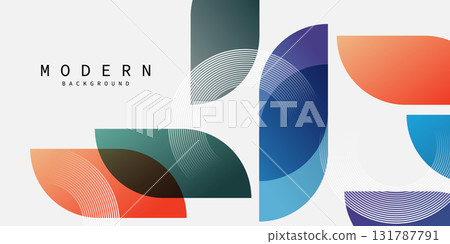 Modern geometric vector illustration design, abstract background. 131787791