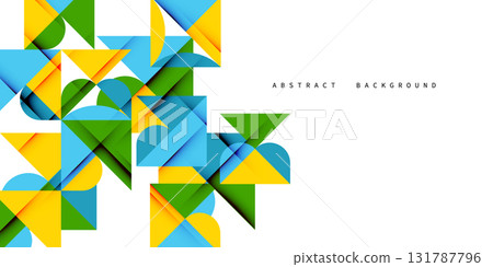 Modern geometric vector illustration design, abstract background. 131787796