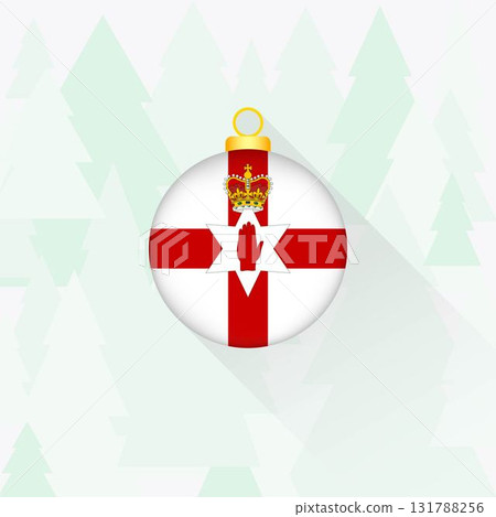 Northern Ireland National Flag Christmas Decoration. 131788256