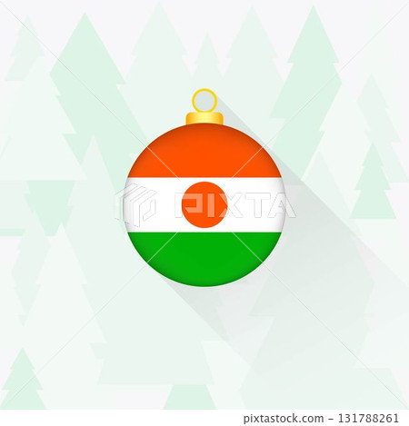 Niger National Flag Christmas Decoration. 131788261