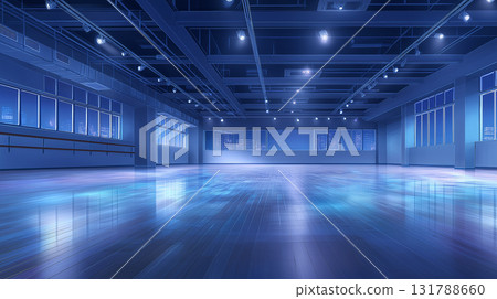 動漫背景夜晚的舞蹈室 動漫背景夜晚的舞蹈室 131788660