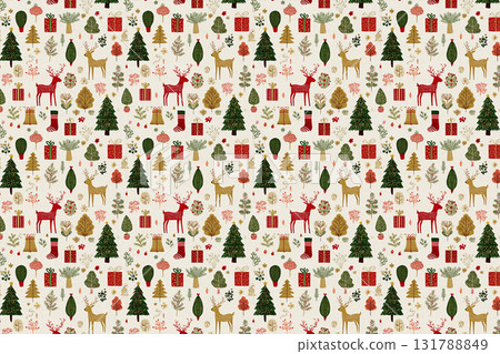 Christmas seamless pattern background pattern 131788849