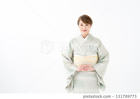 Kimono women smile Kimono women smile 131789773