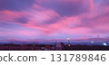 Magical pink and purple sunset sky, mobile photo. Concept of nature, sky, sunset, colorful atmosphere. 131789846