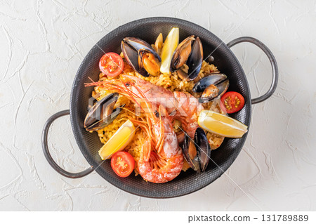 Paella: A Spanish Home Cooked Rice Dish Paella: A Spanish Home Cooked Rice Dish 131789889