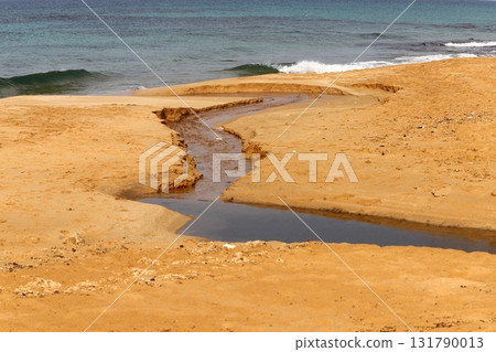 The Mediterranean coast in northern Israel. The Mediterranean coast in northern Israel. 131790013