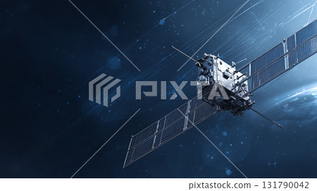 Digital background inspired by space development and satellite communication networks Digital background inspired by space development and satellite communication networks 131790042