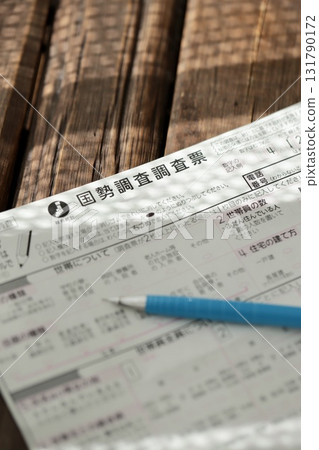 人口普查標記表和自動鉛筆 人口普查標記表和自動鉛筆 131790172