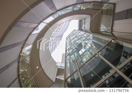 Shinjuku Cocoon Tower atrium 131790756