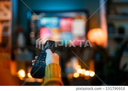 Using remote control 131790918