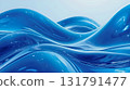 藍色波浪抽象黏液、液態金屬、曲線、曲線 131791477