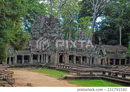 Facade of Ta Prohm temple Angkor Cambodia Facade of Ta Prohm temple Angkor Cambodia 131791582