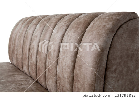 Soft brown sofa back 131791882