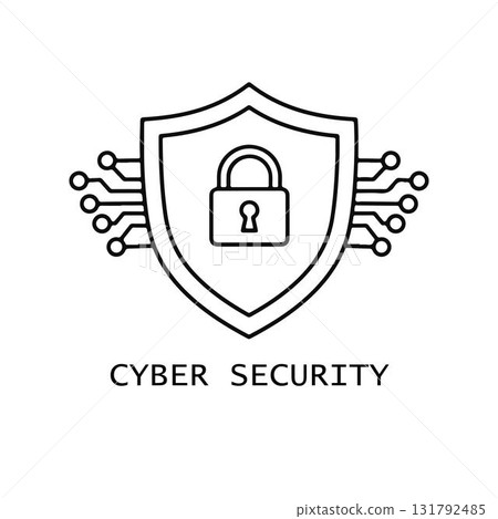 Digital Security Protection. Network Security Shield with Lock. Digital Security Protection. Network Security Shield with Lock. 131792485