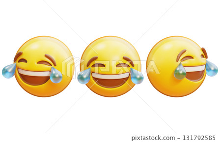 Crying with Laughter emoji 3D graphic 131792585
