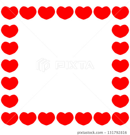 heart frame illustration heart frame illustration 131792816